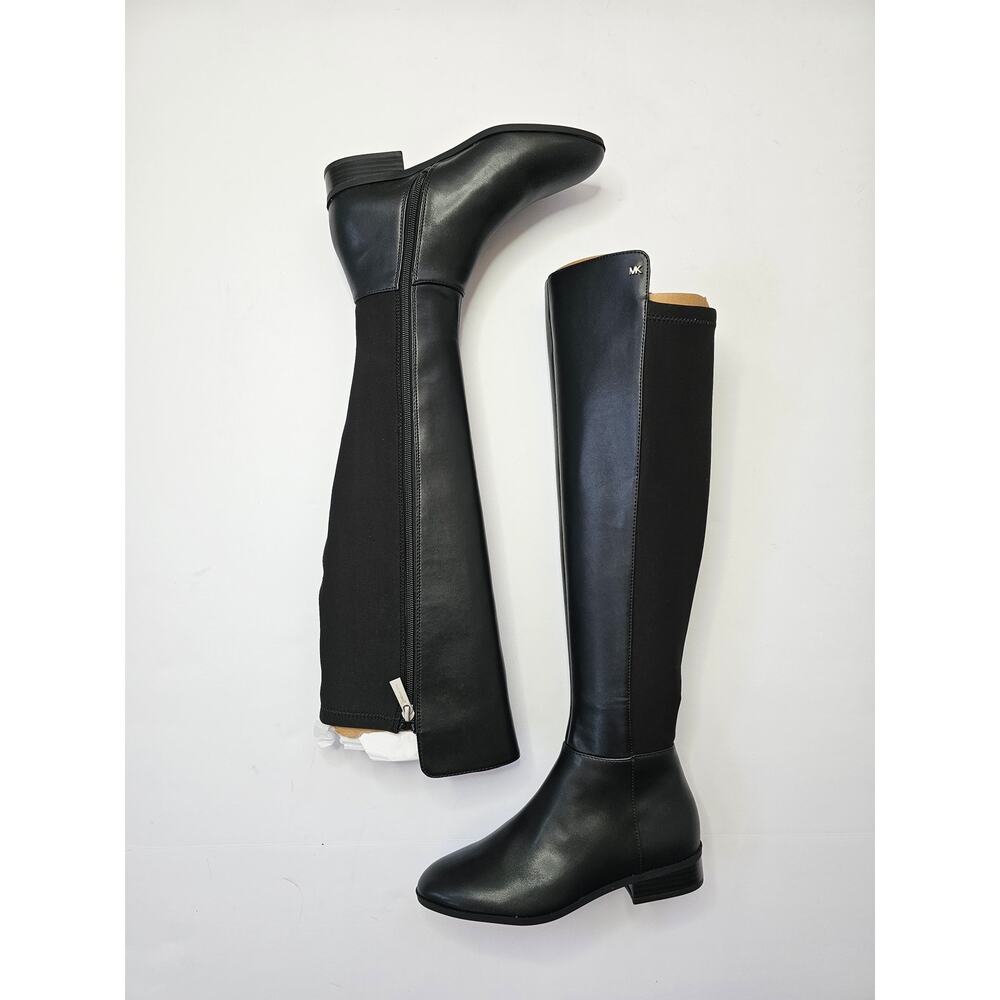 MICHAEL Michael Kors Bromley Flat Boots Black Size 5.5 NWT
